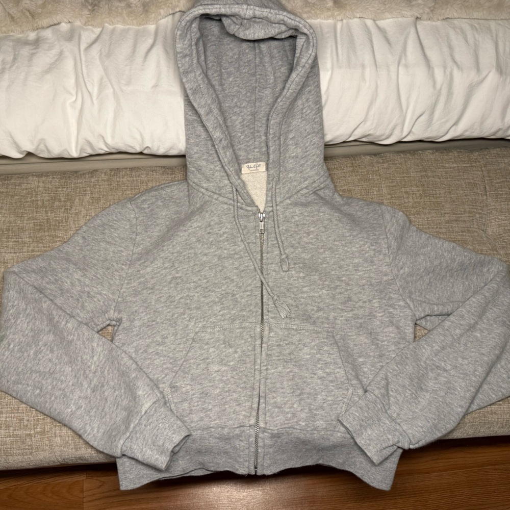 John Galt Grey Christy Full-Zip Hoodie